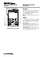 Lutron Electronics Grafik Eye GBO-RS232 Installation And Operation Instructions предпросмотр