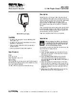 Lutron Electronics GRAFIK Eye GRX-12VDC Installation Instructions preview