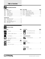 Preview for 3 page of Lutron Electronics Grafik Eye GRX-4000 Series Installation, Operation And Maintenance Manual