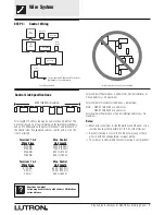 Preview for 7 page of Lutron Electronics Grafik Eye GRX-4000 Series Installation, Operation And Maintenance Manual