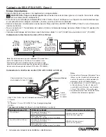 Предварительный просмотр 6 страницы Lutron Electronics Grafik Eye GRX-CI-NWK-E Installation Instructions Manual