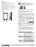 Предварительный просмотр 2 страницы Lutron Electronics Grafik Eye GRX-TVI Installation And Operation Instructions Manual