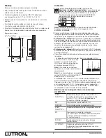 Предварительный просмотр 6 страницы Lutron Electronics Grafik Eye GRX-TVI Installation And Operation Instructions Manual