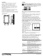 Предварительный просмотр 10 страницы Lutron Electronics Grafik Eye GRX-TVI Installation And Operation Instructions Manual