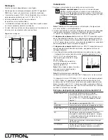 Предварительный просмотр 14 страницы Lutron Electronics Grafik Eye GRX-TVI Installation And Operation Instructions Manual