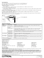 Предварительный просмотр 16 страницы Lutron Electronics Grafik Eye GRX-TVI Installation And Operation Instructions Manual