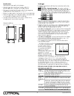 Предварительный просмотр 22 страницы Lutron Electronics Grafik Eye GRX-TVI Installation And Operation Instructions Manual