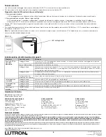 Предварительный просмотр 24 страницы Lutron Electronics Grafik Eye GRX-TVI Installation And Operation Instructions Manual