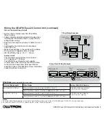 Preview for 8 page of Lutron Electronics GRAFIK Eye QSGR-3P Installation And Operation Manual
