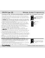 Предварительный просмотр 4 страницы Lutron Electronics GRAFIK Eye QSGRJ-4P Programming Addendum