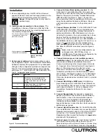 Предварительный просмотр 2 страницы Lutron Electronics Homeworks 4 Series Installation Instructions Manual