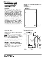 Preview for 1 page of Lutron Electronics Homeworks HWI-LV24-120 Installation Instructions