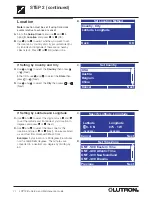 Предварительный просмотр 24 страницы Lutron Electronics LCP128 Setup And Maintenance Manual