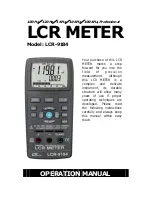 Preview for 1 page of Lutron Electronics LCR-9184 Operation Manual