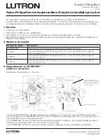 Preview for 8 page of Lutron Electronics LL-INTMOUNT Integration Manual