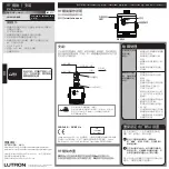 Preview for 2 page of Lutron Electronics LMM-16R-DV-B Installation