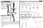 Preview for 2 page of Lutron Electronics LRF-ARM-WH Manual