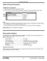 Предварительный просмотр 9 страницы Lutron Electronics Maestro MS-OPS6-DDV Manual