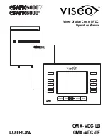 Lutron Electronics OMX-VDC-LB Operation Manual предпросмотр