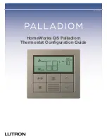 Предварительный просмотр 1 страницы Lutron Electronics PALLADIOM Configuration Manual