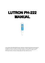 Preview for 1 page of Lutron Electronics PH-222 Manual