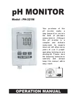 Lutron Electronics PH-321M Operation Manual предпросмотр