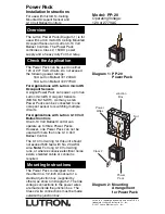 Lutron Electronics PP-20 Installation Instructions preview