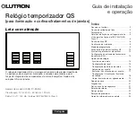 Preview for 73 page of Lutron Electronics QS Timeclock Installation And Operation Manual