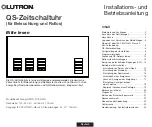 Preview for 97 page of Lutron Electronics QS Timeclock Installation And Operation Manual