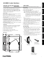 Preview for 1 page of Lutron Electronics QSE-CI-DMX Installation And Operation Instructions Manual