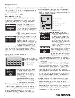 Preview for 16 page of Lutron Electronics QSE-CI-DMX Installation And Operation Instructions Manual