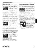 Preview for 23 page of Lutron Electronics QSE-CI-DMX Installation And Operation Instructions Manual