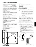 Preview for 25 page of Lutron Electronics QSE-CI-DMX Installation And Operation Instructions Manual