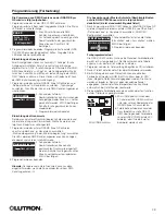 Preview for 29 page of Lutron Electronics QSE-CI-DMX Installation And Operation Instructions Manual