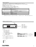 Preview for 39 page of Lutron Electronics QSE-CI-DMX Installation And Operation Instructions Manual