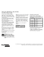 Preview for 5 page of Lutron Electronics QSGR-16D Quick Installation And Operation Manual