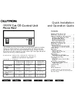 Preview for 1 page of Lutron Electronics QSGR-3PCE Quick Installation And Operation Manual