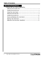 Preview for 2 page of Lutron Electronics RadioRA Chronos RA-SBT-CHR Programming Manual