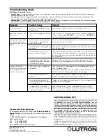 Preview for 4 page of Lutron Electronics RadioRA RA-NET-120 Installation And Setup Instructions