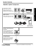 Preview for 7 page of Lutron Electronics RadioRA RA-SBT-CHR Setup And Installation Manual
