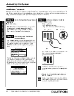 Предварительный просмотр 22 страницы Lutron Electronics RadioRA RA-SBT-CHR Setup And Installation Manual