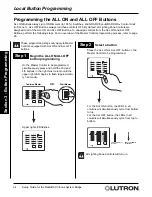 Предварительный просмотр 34 страницы Lutron Electronics RadioRA RA-SBT-CHR Setup And Installation Manual