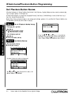 Предварительный просмотр 40 страницы Lutron Electronics RadioRA RA-SBT-CHR Setup And Installation Manual