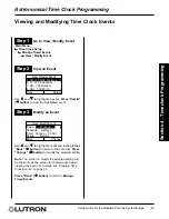 Предварительный просмотр 63 страницы Lutron Electronics RadioRA RA-SBT-CHR Setup And Installation Manual