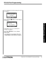 Предварительный просмотр 69 страницы Lutron Electronics RadioRA RA-SBT-CHR Setup And Installation Manual