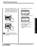 Предварительный просмотр 71 страницы Lutron Electronics RadioRA RA-SBT-CHR Setup And Installation Manual