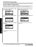 Предварительный просмотр 72 страницы Lutron Electronics RadioRA RA-SBT-CHR Setup And Installation Manual