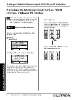 Предварительный просмотр 92 страницы Lutron Electronics RadioRA RA-SBT-CHR Setup And Installation Manual