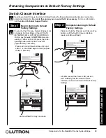 Предварительный просмотр 99 страницы Lutron Electronics RadioRA RA-SBT-CHR Setup And Installation Manual