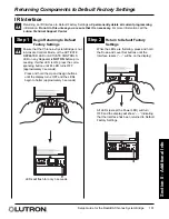 Предварительный просмотр 101 страницы Lutron Electronics RadioRA RA-SBT-CHR Setup And Installation Manual